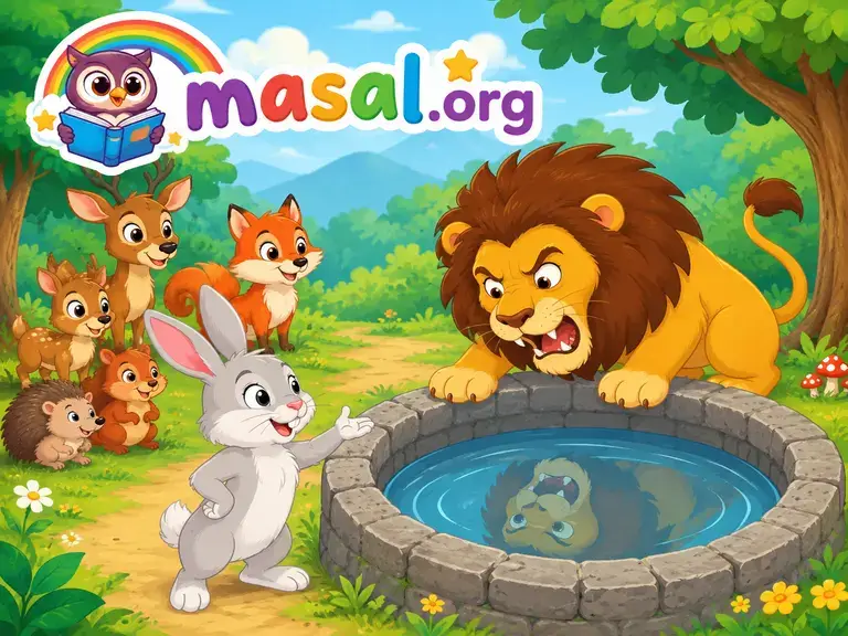 aslan ile tavşan masalı